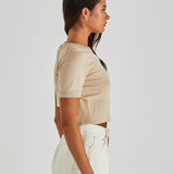 Leo Knit Tee - Oatmeal