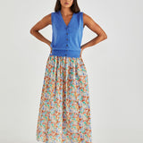 Leo Knit Vest - Cornflower