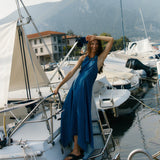 Fernanda Halter Denim Dress - Classic Blue Wash