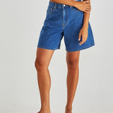 Sabine Denim Shorts - Mid Blue Wash