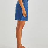 Sabine Denim Shorts - Mid Blue Wash
