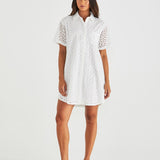 Steva Shirt Dress - Ivory