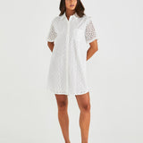 Steva Shirt Dress - Ivory