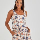 Luca Crop Top - Floral Embroidery