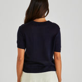 Abbie Knit Polo - Navy