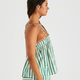 Seraphina Cami - Green Stripe
