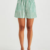 Seraphina Shorts - Green Stripe