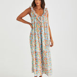 Panna Ruffled Neck Dress - Blossom