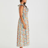 Panna Ruffled Neck Dress - Blossom