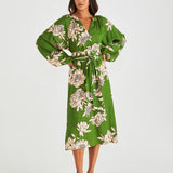 Antonie Obi Belt Dress - Moonflower