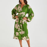 Antonie Obi Belt Dress - Moonflower