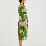 Antonie Obi Belt Dress - Moonflower