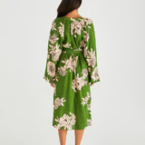 Antonie Obi Belt Dress - Moonflower