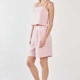 Lea Short - Pink Stripe