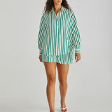 Henri Shirt - Green Stripe