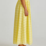 Helmi Broderie Full Skirt - Yellow