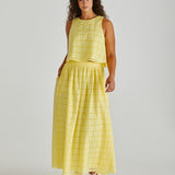 Helmi Broderie Tank - Yellow