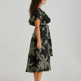 Rosita Ruffle Dress - Black