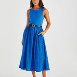 Pattie Dress - Bright Blue