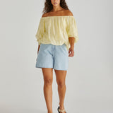 Sofie Off Shoulder Top - Yellow