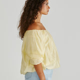 Sofie Off Shoulder Top - Yellow