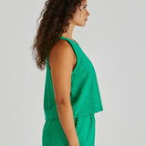 Codi Tank - Green Zig Zag