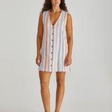 Travis Vest Dress - Multi Stripe