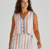 Travis Vest - Multi Stripe