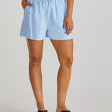Alani Short - Blue White Stripe