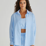 Alani Shirt - Blue White Stripe
