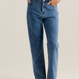 Kalani Straight Leg Jean - Royal Blue Wash