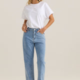 Kalani Straight Leg Jean - 90's Blue Wash