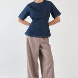 Abi Fitted Denim Tee - Rinse Wash
