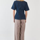 Abi Fitted Denim Tee - Rinse Wash
