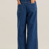 Alissa Foldover Jean - Royal Blue Wash