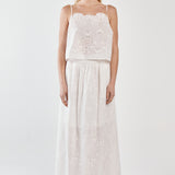 Ani Full Skirt - White