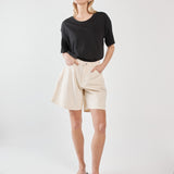 Sabine Denim Shorts - Parchment Wash