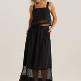 Nixie Lace Skirt - Black