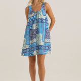 Isra Shift Dress - Sea Meadow