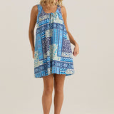 Isra Shift Dress - Sea Meadow