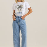 Nuala Wide Leg Jean - 90's Blue Wash