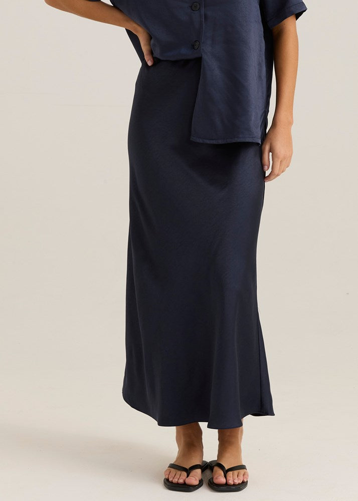 Jasper Slip Skirt - Navy