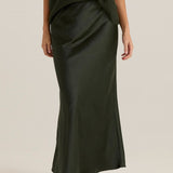 Jasper Slip Skirt - Olive