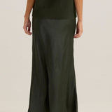 Jasper Slip Skirt - Olive