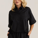 Nixie Lace Shirt - Black