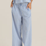 Aziza Pant - Blue/White Stripe