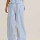 Aziza Pant - Blue/White Stripe