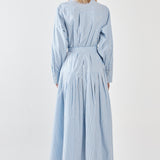 Christa Stripe Shirt Dress - Blue Choc Stripe