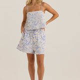 Kaia Short - Blue/White Stripe