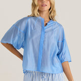 Wilder Seam Blouse - Cornflower